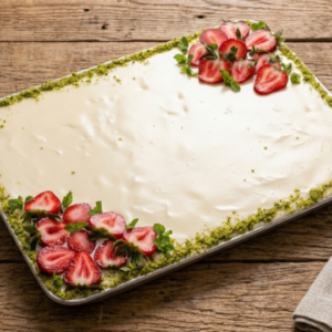 Strawberry Layered Cream Cake